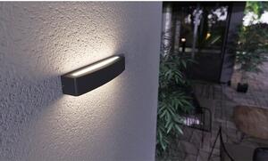 Panlux Oświetlenie ogrodowe LED ścienne Bloco antracyt, 10 W