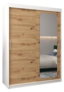 Szafa przesuwna garderoba Promo T2 150 wys. 200 cm biaÅy + artisan