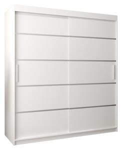 Szafa przesuwna garderoba Verona 1 180 wys. 200 cm biaÅy + biaÅy
