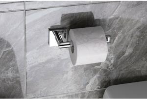 SAPHO XQ702 X-Square Uchwyt na papier toaletowy bez pokrywy, 18 x 5,5 x 7 cm, srebrny
