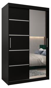 Szafa przesuwna garderoba Verona 2 120 wys. 200 cm czarny + czarny