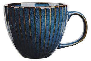 Altom Kubek porcelanowy duży Reactive Stripes niebieski, 450 ml