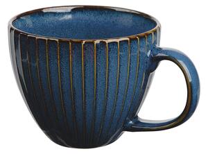 Altom Kubek porcelanowy duży Reactive Stripes niebieski, 450 ml