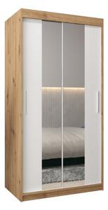 Szafa przesuwna garderoba Tokyo 1 100 wys. 200 cm artisan + biaÅy