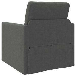 Sofa bed ciemnoszary 74 x 77 x 81 cm tkanina