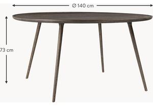 Okrągły stół do jadalni z drewna dębowego Accent, różne rozmiary
