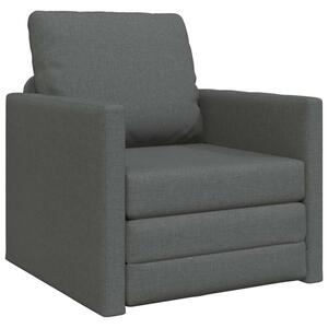 Sofa bed ciemnoszary 74 x 77 x 81 cm tkanina