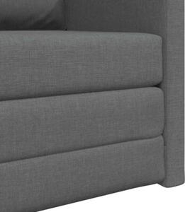 Sofa bed ciemnoszary 74 x 77 x 81 cm tkanina