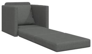Sofa bed ciemnoszary 74 x 77 x 81 cm tkanina