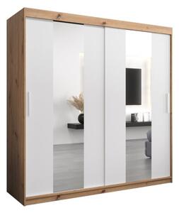 Szafa przesuwna garderoba Pole 200 wys. 200 cm artisan + biaÅy
