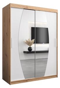 Szafa przesuwna garderoba Elypse 150 wys. 200 cm artisan + biaÅy
