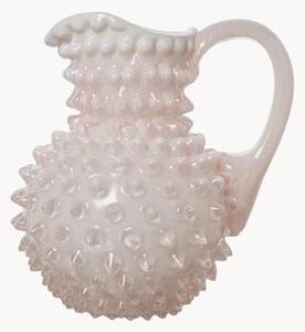 Dzbanek ze szkła dmuchanego Opaline Hobnail, 500 ml