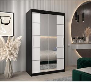 Szafa przesuwna garderoba Verona 4 120 wys. 200 cm czarny + czarny