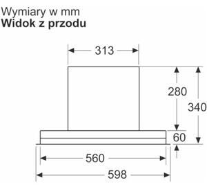 Okap SIEMENS LJ65BCC60 Czarny matowy/czyste szkÅo 65dB klasa B