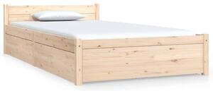 Rama łóżka z szufladami, 90x200 cm