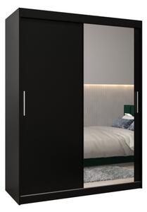 Szafa przesuwna garderoba Tokyo 2 150 wys. 200 cm czarny + czarny
