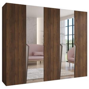 Szafa uchylna otwierana Piano 2 250 wys. 202 cm orzech warmia + u. kaszmir