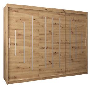 Szafa przesuwna garderoba York 250 wys. 200 cm artisan + artisan