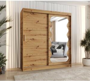 Szafa przesuwna z lustrem garderoba Spoti 180 wys. 200 cm artisan