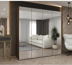 Szafa uchylna otwierana Marbella 3 200 wys. 202 cm orzech warmia + u. kaszmir