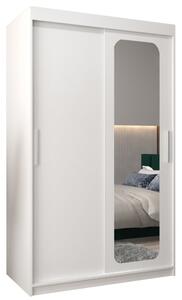 Szafa przesuwna garderoba Promo T2 120 wys. 200 cm biaÅy + biaÅy
