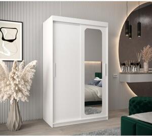 Szafa przesuwna garderoba Promo T2 120 wys. 200 cm biaÅy + biaÅy