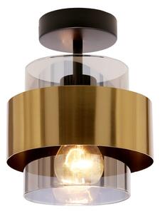 Nowoczesna lampa wisząca z dymionym szklanym kloszem - V098-Benoti