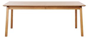 Rozkładany stół z blatem w dekorze dębu 95x190 cm Bari – Unique Furniture