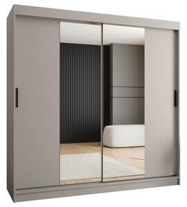 Szafa przesuwna z lustrem garderoba Rubino T1 200 wys. 200 cm kaszmir