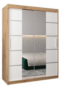 Szafa przesuwna garderoba Verona 4 150 wys. 200 cm artisan + biaÅy