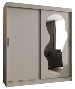 Szafa przesuwna z lustrem garderoba Ultra 180 wys. 200 cm kaszmir