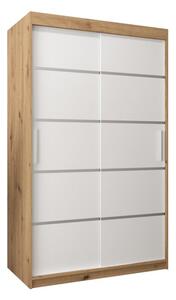 Szafa przesuwna garderoba Verona 1 120 wys. 200 cm artisan + biaÅy