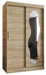 Szafa przesuwna z lustrem garderoba Ultra 120 wys. 200 cm sonoma
