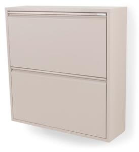 Szarobrązowa metalowa uchylna szafka na buty 75x77,5x22,5 cm Billy – Spinder Design