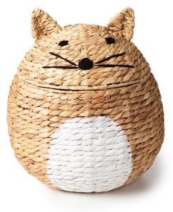Dziecięcy kosz na zabawki z hiacyntu wodnego w naturalnym kolorze ø 40x43 cm Cat – Compactor