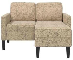 Sofa 2-osobowa z szezlongiem w ksztaÅcie litery l, jasnoszara