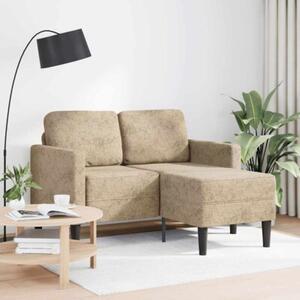 Sofa 2-osobowa z szezlongiem w ksztaÅcie litery l, jasnoszara