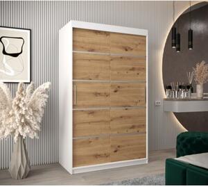 Szafa przesuwna garderoba Verona 1 120 wys. 200 cm biaÅy + artisan