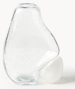 Wazon ze szkła z pęcherzykami powietrza Nicky, W 30 cm