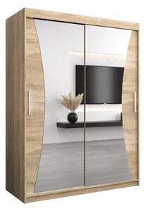 Szafa przesuwna garderoba Monaco 150 wys. 200 cm sonoma + sonoma