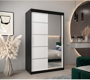 Szafa przesuwna garderoba Verona 2 120 wys. 200 cm czarny + czarny