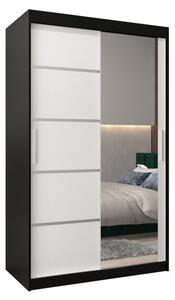 Szafa przesuwna garderoba Verona 2 120 wys. 200 cm czarny + czarny