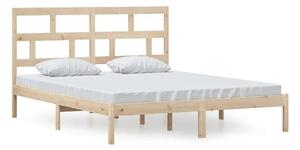 Małżeńskie łóżko z naturalnej sosny 160x200 - Bente 6X