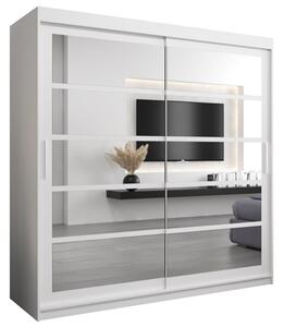 Szafa przesuwna garderoba Roma 2 200 wys. 200 cm biaÅy + biaÅy