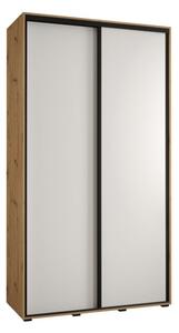 Szafa przesuwna wysoka Davos 1 130, gÅ. 45 cm artisan + biaÅy + czarny