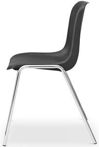 Czarne metalowe krzesło konferencyjne - Hisco 4X