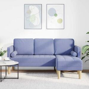 Zestaw sof niebieski dÅ¼ins 173 x 131 x 67 cm poliester