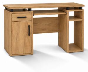 Biurko komputerowe MODUŁ 120 cm – z szafką i półkami | ArtD Home