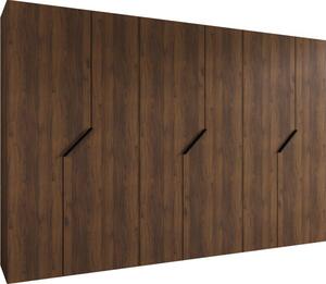 Szafa uchylna otwierana Andrew 1 300 wys. 202 cm orzech warmia + u. czarny