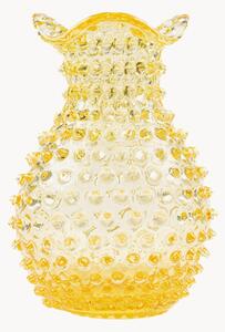 Wazon ze szkła dmuchanego Blonde Hobnail, W 21 cm